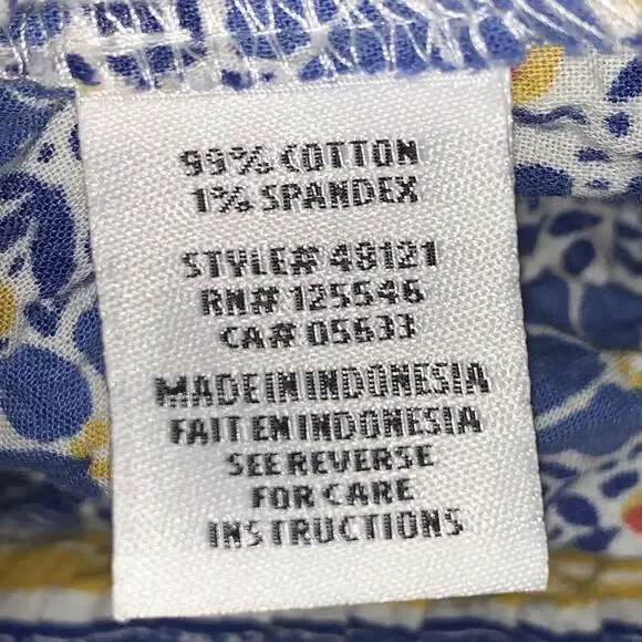 Habitat Top Womens Size XL Floral Textured Button Lagenlook Artsy Casual - Picture 6 of 7